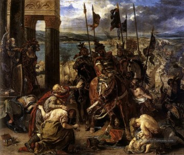 romantique romantisme Tableau Peinture - L’entrée des Croisés dans Constantinople romantique Eugène Delacroix